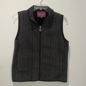 Black and White Women's Vest